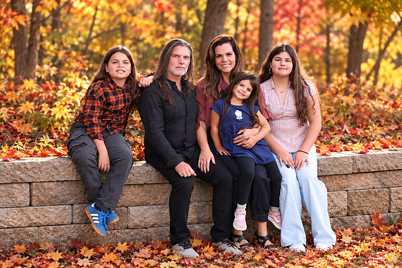 Warm Autumn Family Portrait