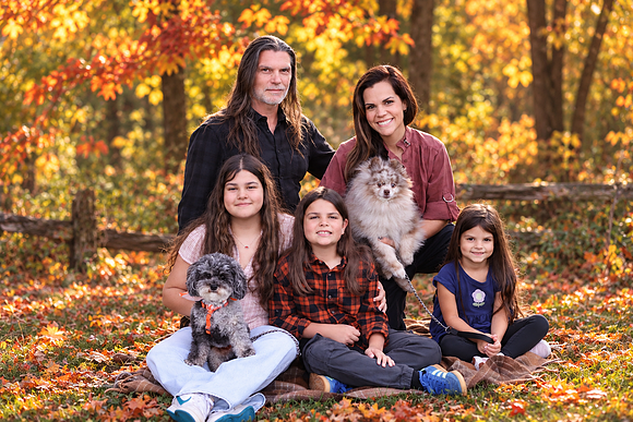 Golden Autumn Family Portrait
