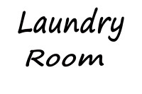 Signs airbnbom laundry