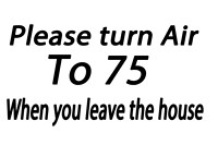 Signs airbnbom temperature