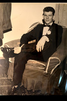 Dad Wedding photo sitting down